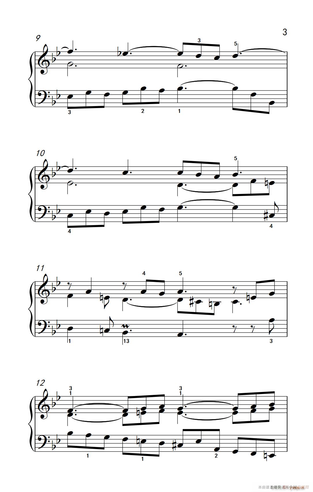 第九级1 吉格舞曲 选自《英国组曲》第三套（中央音乐学院 钢琴（业余）考级教程 7-9级）3