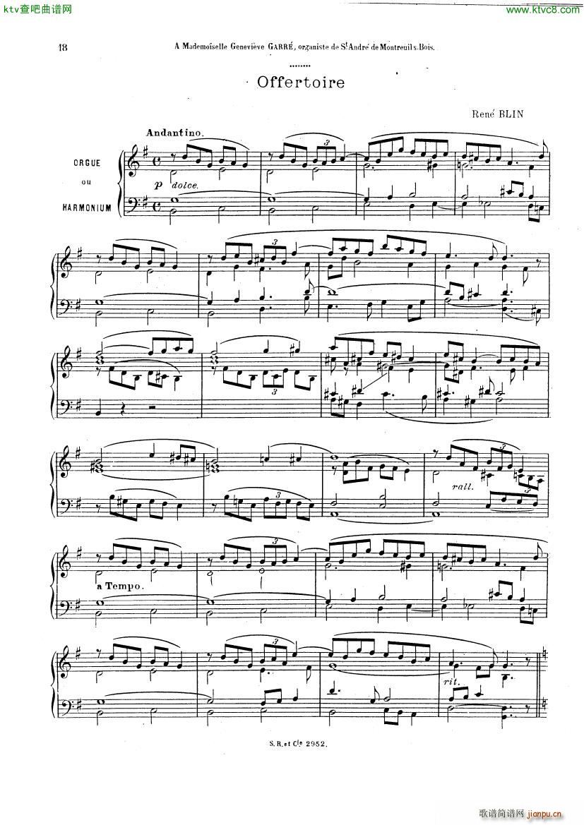 Blin Rene Offertoire organ1