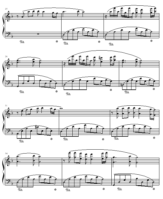 四季之冬-钢琴谱(钢琴曲)-班得瑞-Bandari3