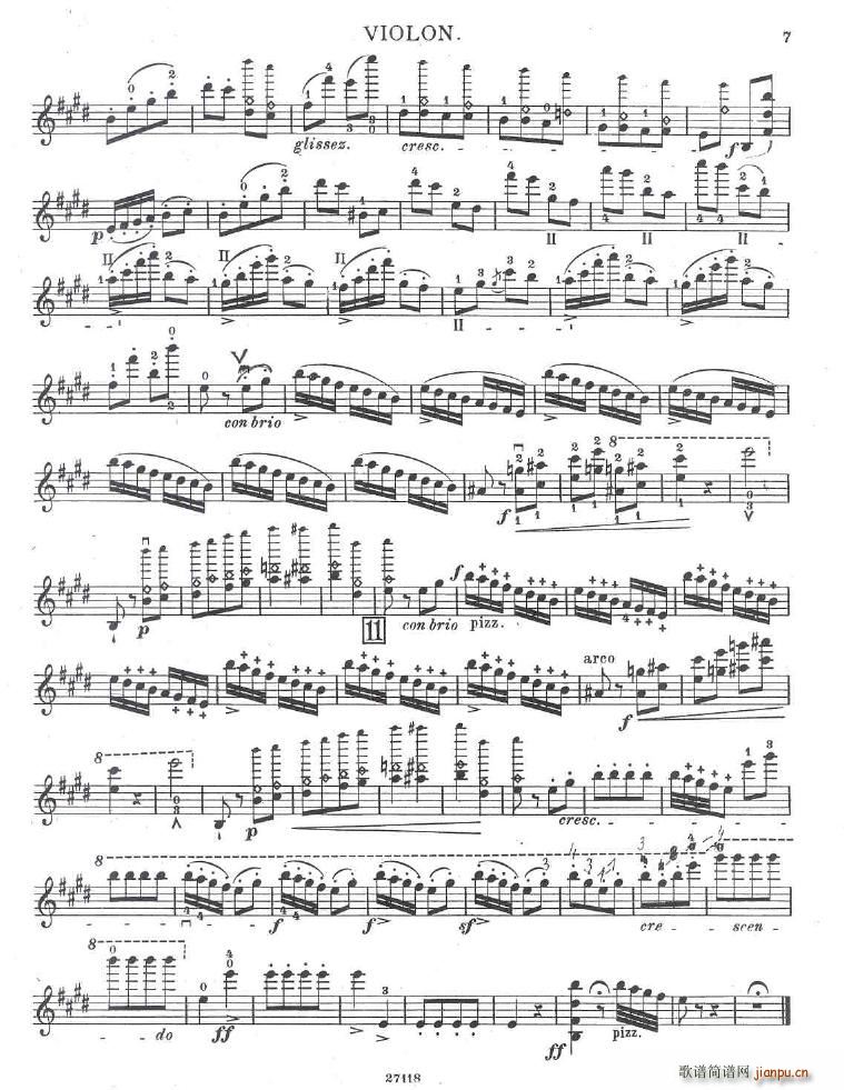 Bazzini op 25 La Ronde des Lutins violin4