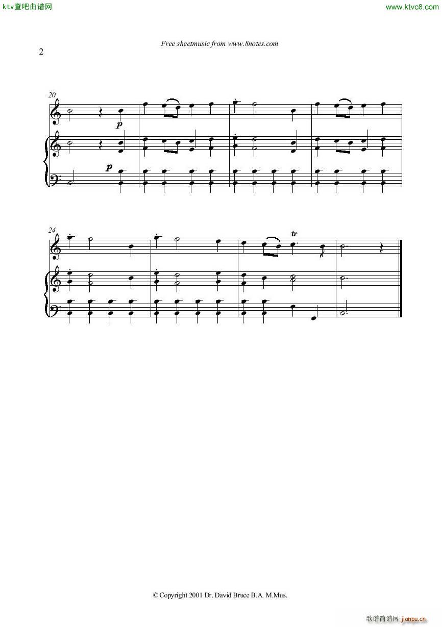Vivaldi Spring flute piano easy2