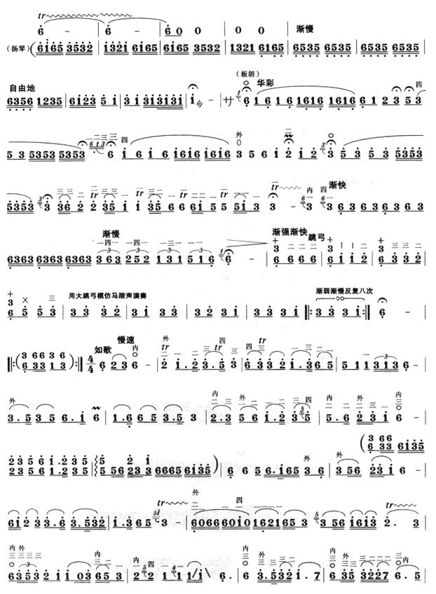军马战士迎朝阳(中音板胡)2