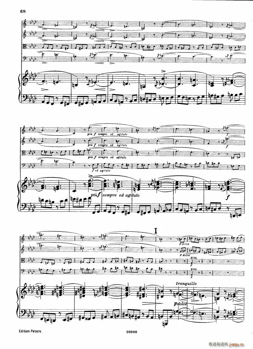 Brahms op 34 Piano Quintet f minor score 二26