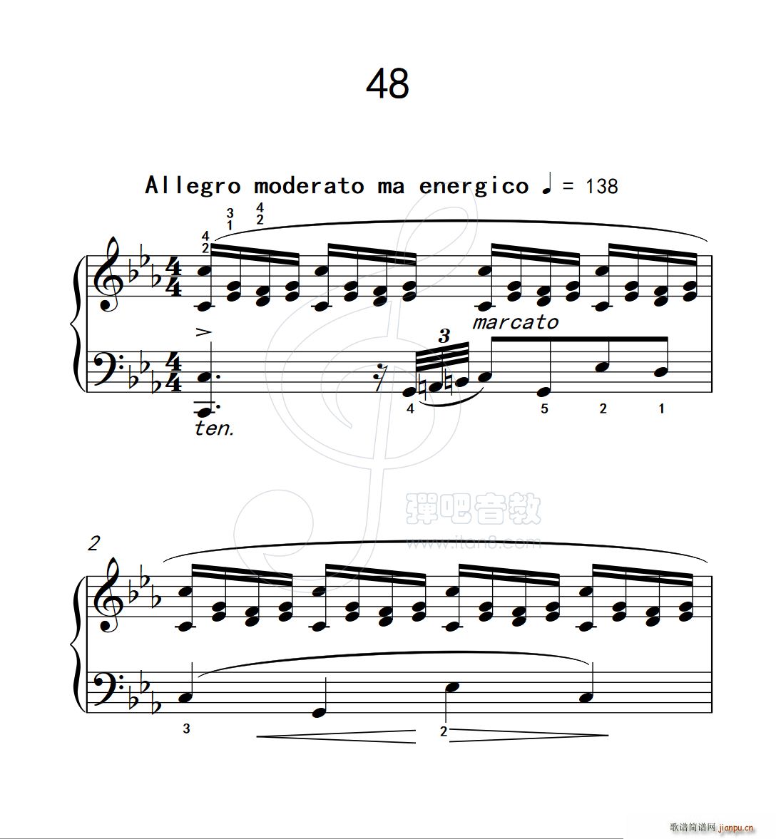 练习曲 48(克拉莫钢琴练习曲60首)1