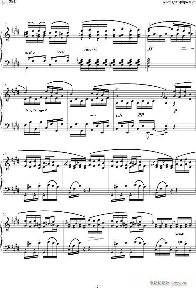 练习曲-Etude OP 10 NO 3_肖邦 chopin2