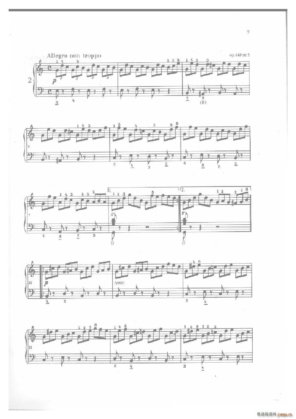 车尔尼手风琴练习曲集(Ⅱ)6