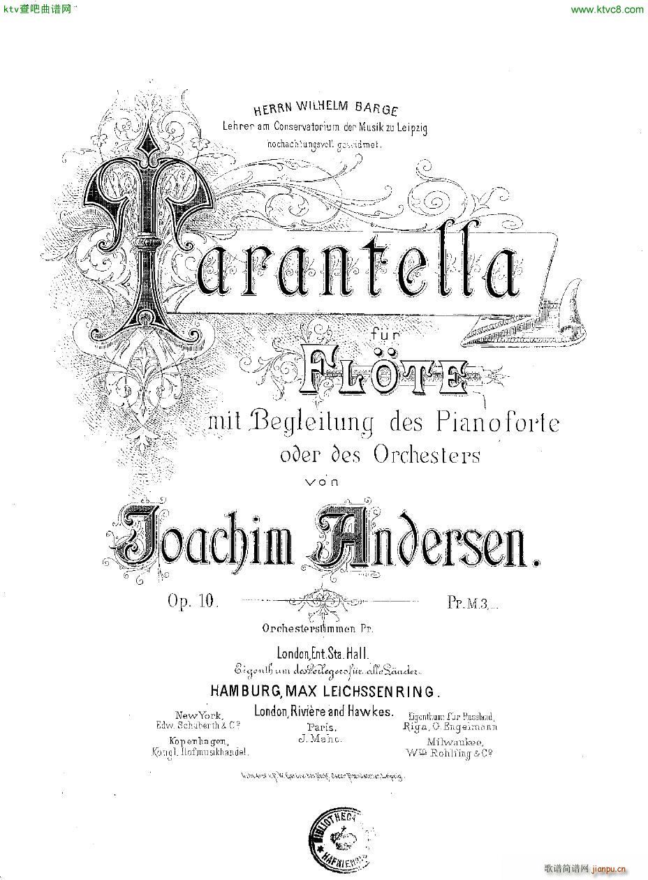 Andersen op 10 Tarantella fl pno1