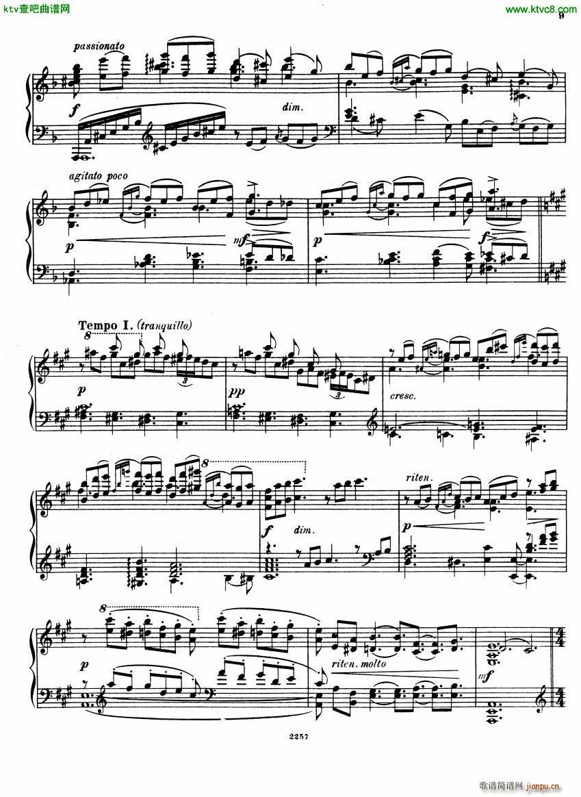Glazunov Theme et Variations Op 729