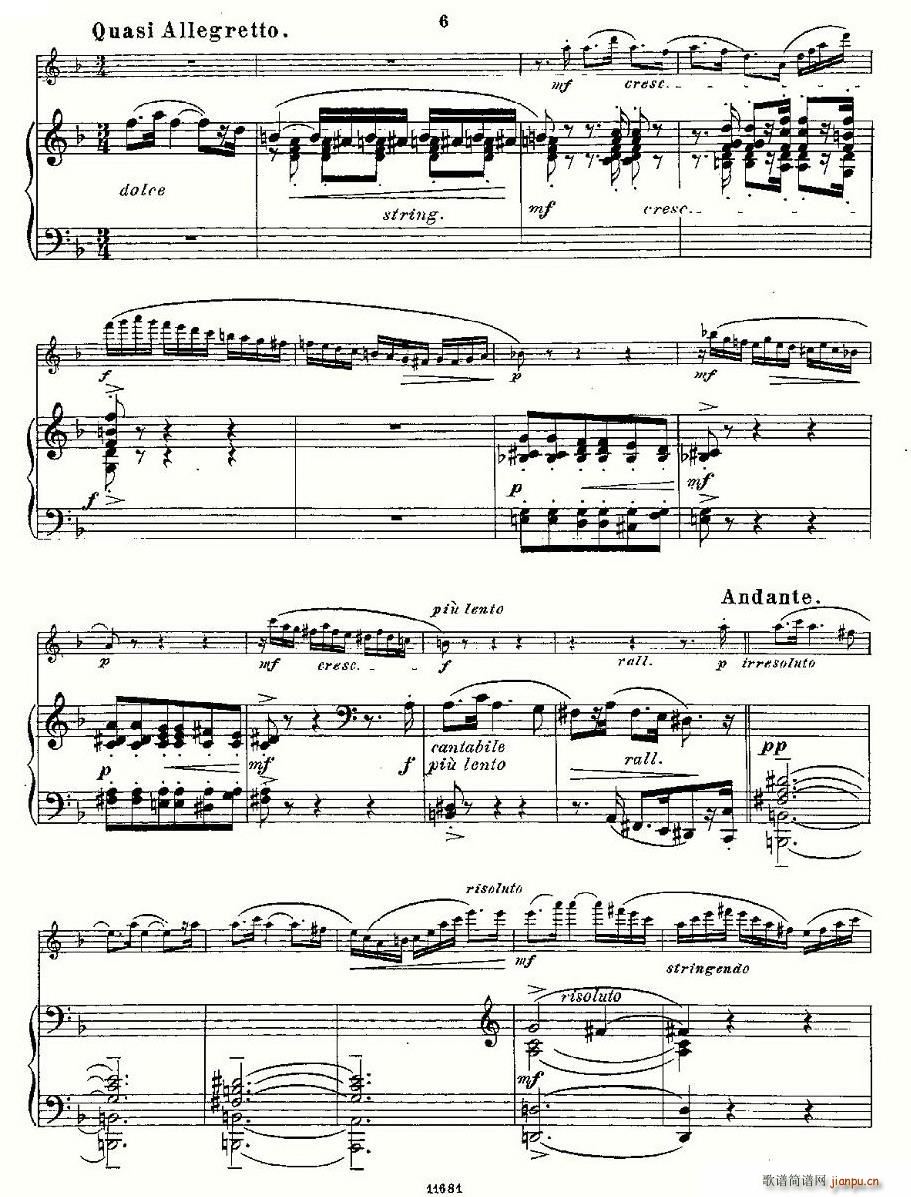 Fantaisies nationales. Op. 59, 4. （长笛+钢琴伴奏）4