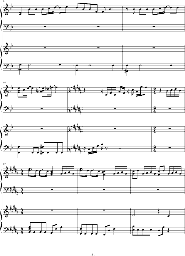 チェリッシュ_Cherish_(piano)-钢琴谱(钢琴曲)-NEWS8