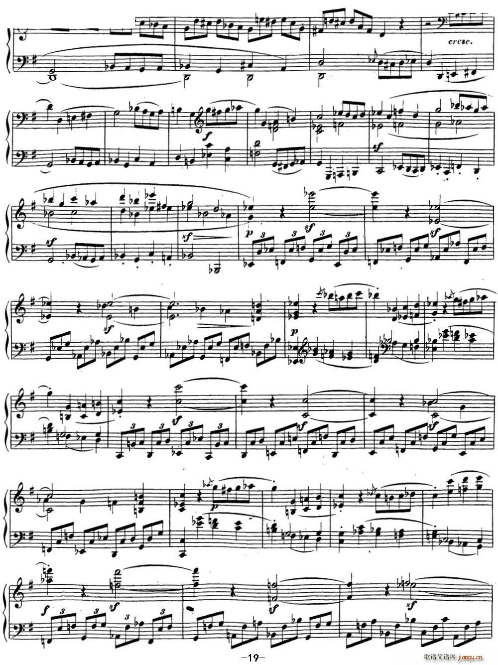 贝多芬钢琴奏鸣曲16 G大调 Op 31 No 1 G major19