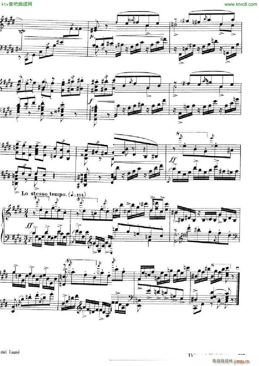Fauré Theme et variations opus 737