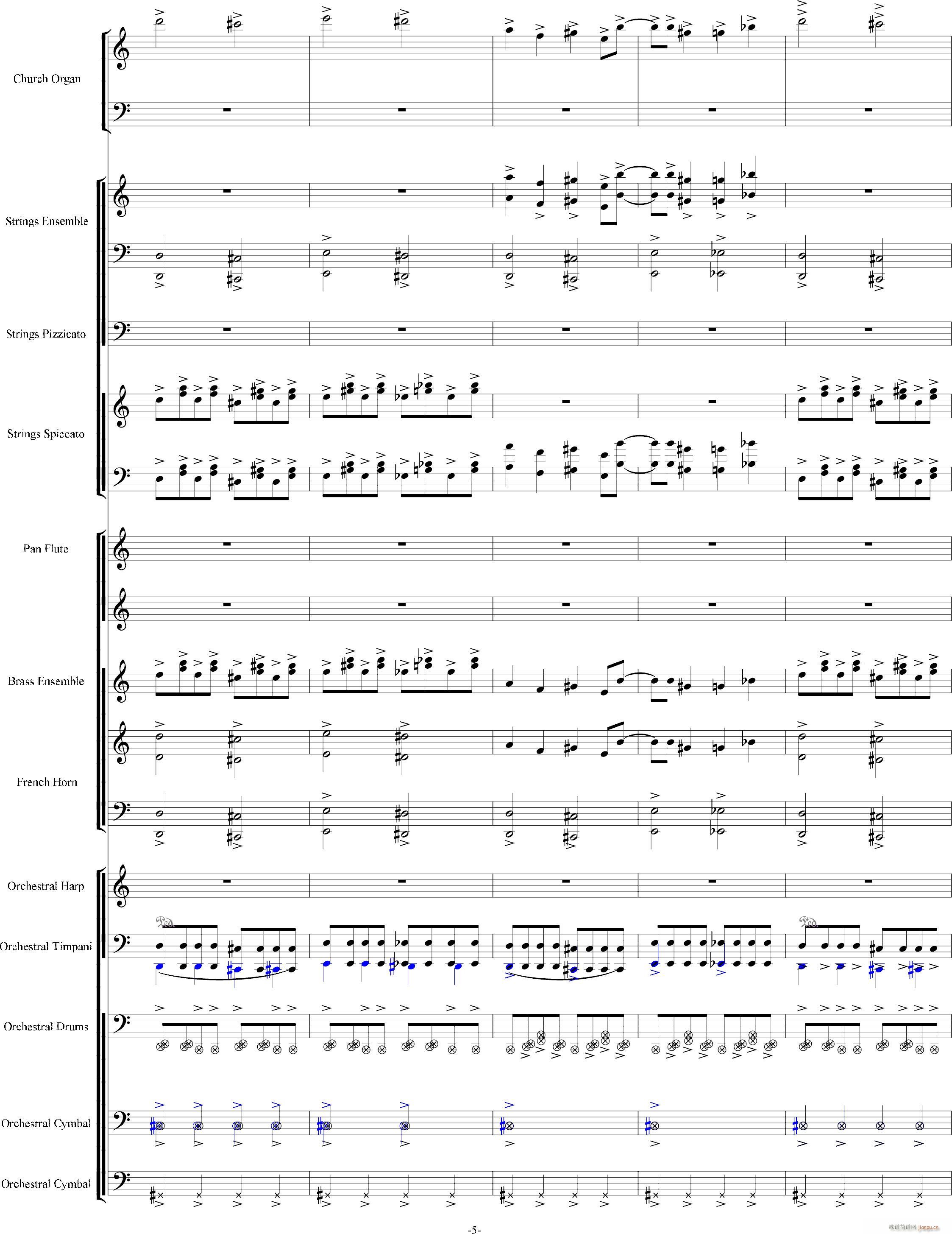 当管弦乐队遇上疯狂爵士鼓手-震撼总谱5