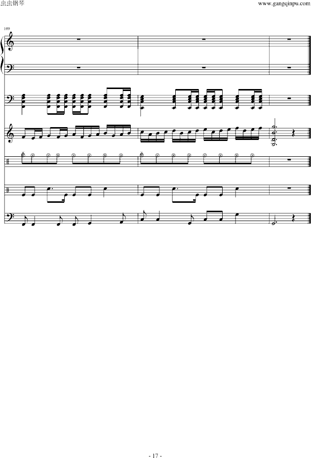 频率（伴奏）-钢琴谱(钢琴曲)-苏打绿17