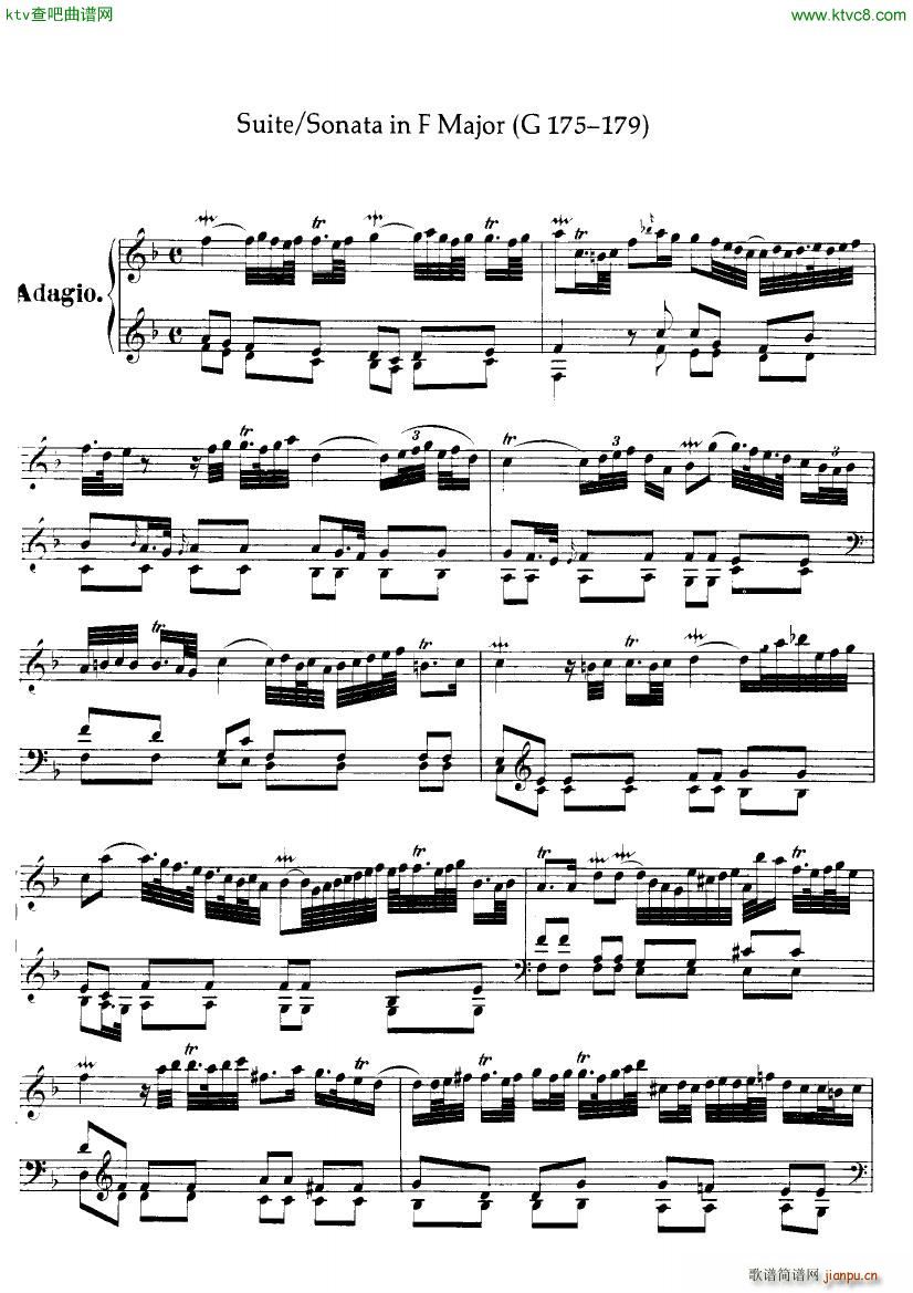 Handel Suite in F major G175 1791