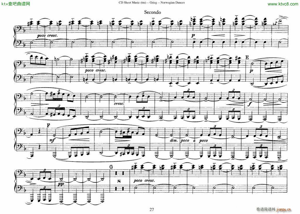 Grieg Norwegian Dance Op 35 1 4 Duet27