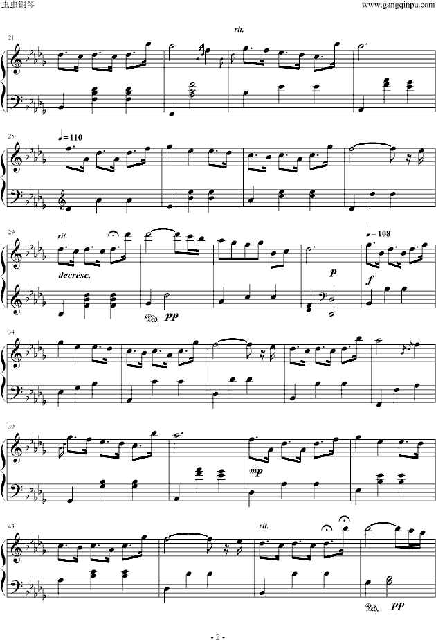 雨中漫步（Ku.Klux.Klan制作）-钢琴谱(钢琴曲)-未知分类2