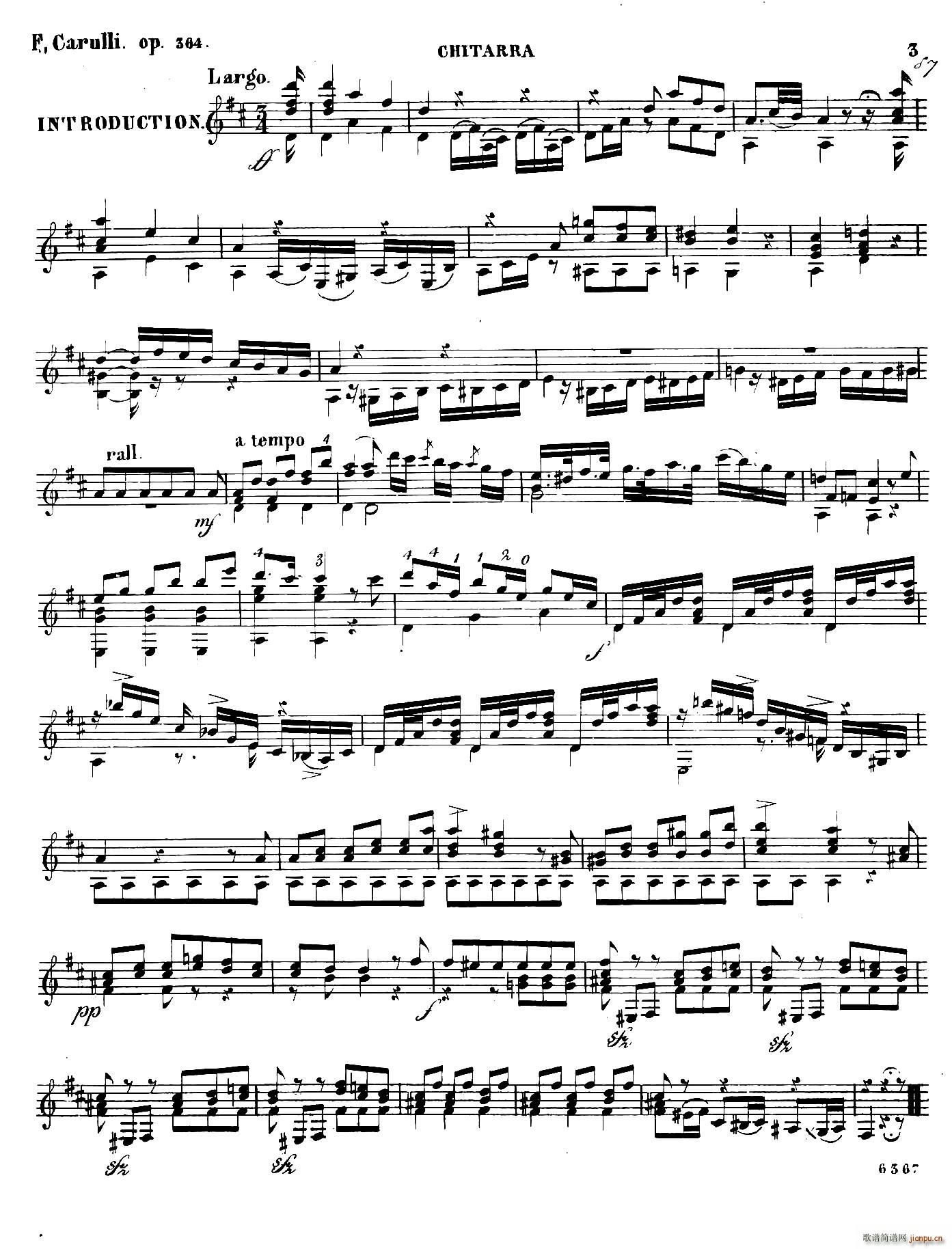 Carulli Op 364(古典吉他)1