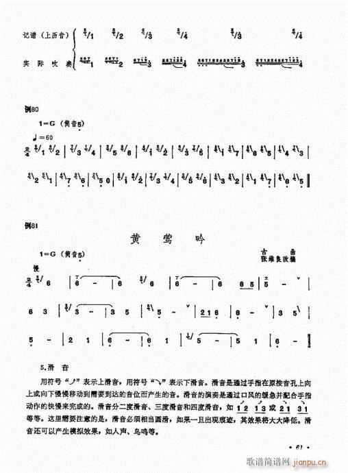 箫吹奏法61-801