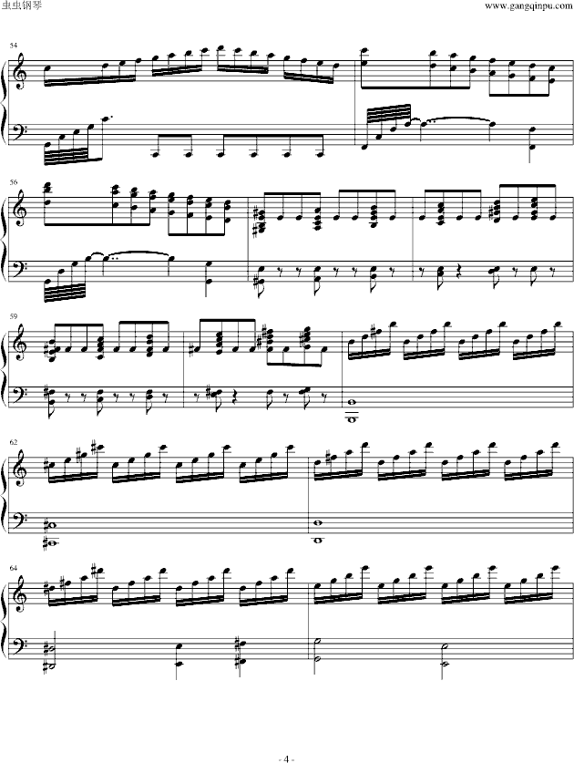 V3-钢琴谱(钢琴曲)-游戏4