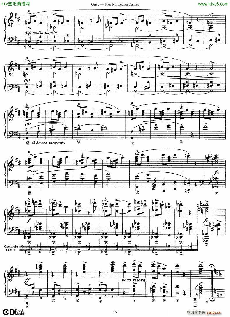 Grieg Four Norwegian Dances17