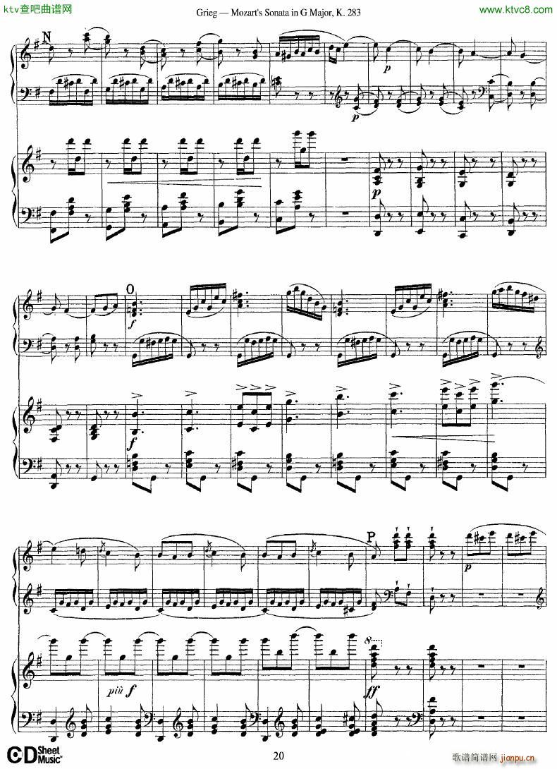 Grieg Sonata K 582 Mozart 2nd Piano Grieg14