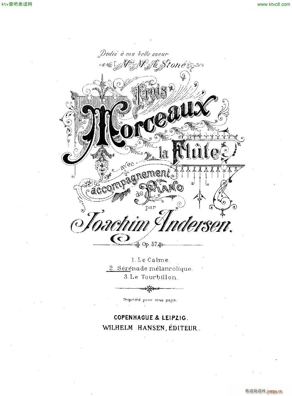Andersen op 57 Trois Morceaux fl pno10