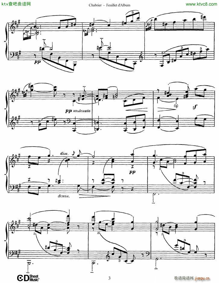 Chabrier Feuillet d lbum3