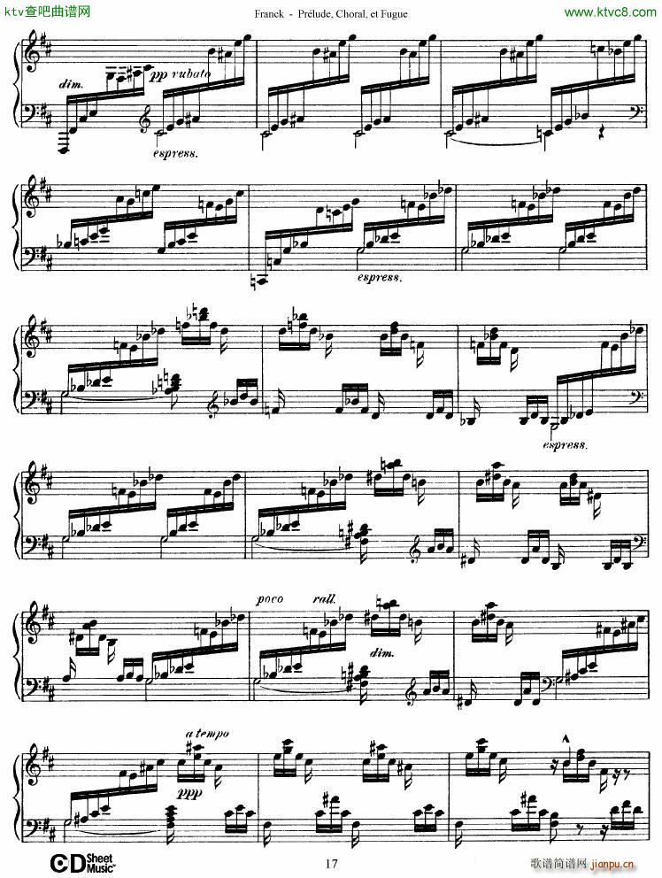 Franck Prélude Choral et Fugue17