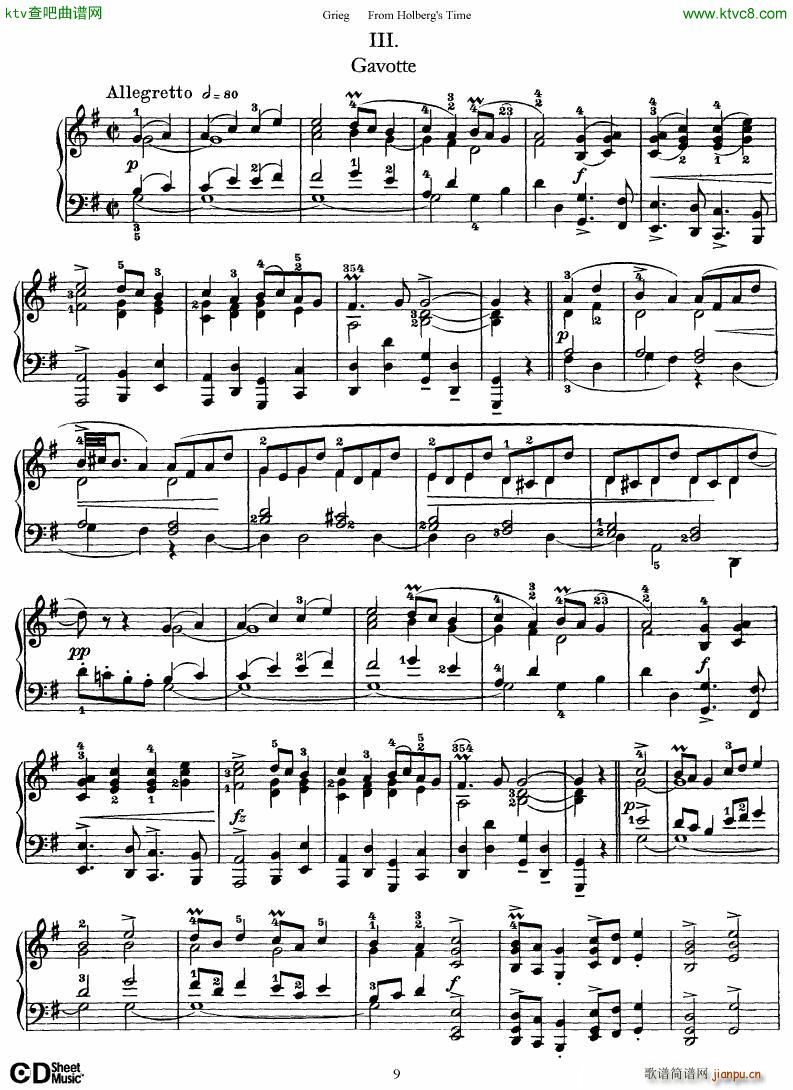 Grieg From Holberg s Time 1 59
