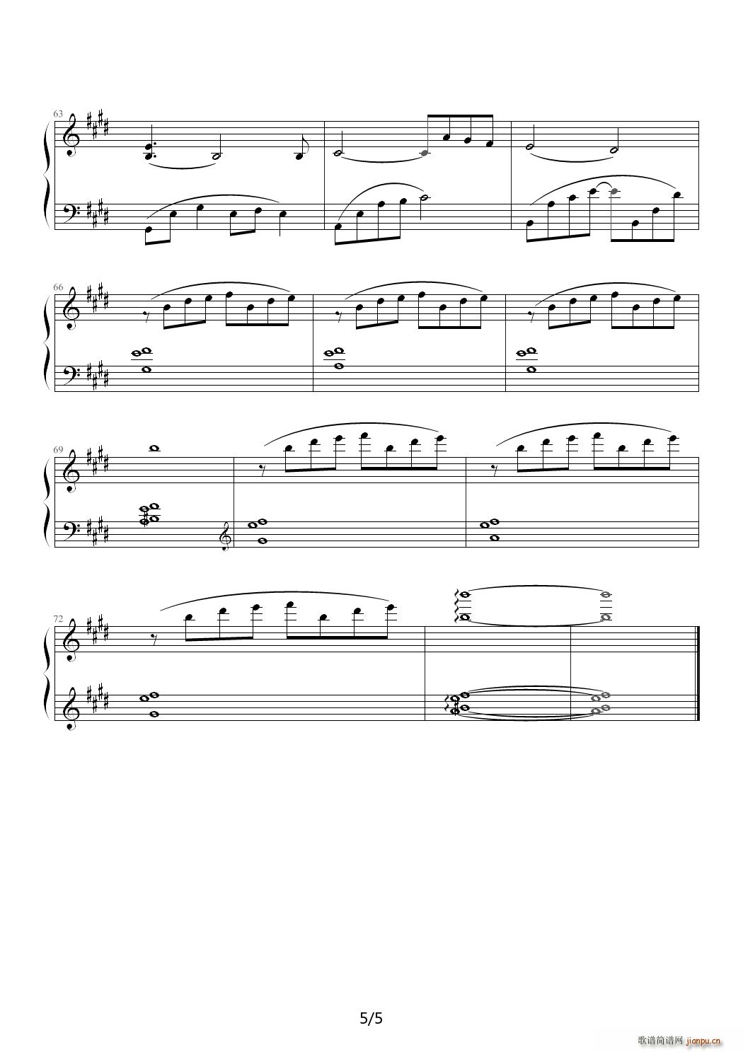 Main Theme of Pluto 降D调5