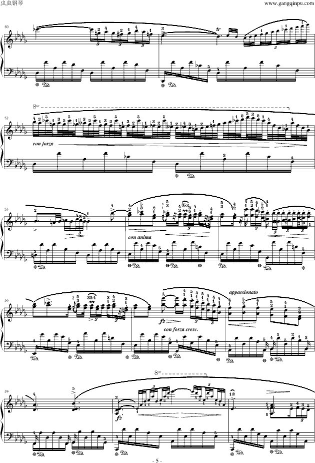 肖邦-降D大调夜曲-钢琴谱(钢琴曲)-肖邦-chopin5