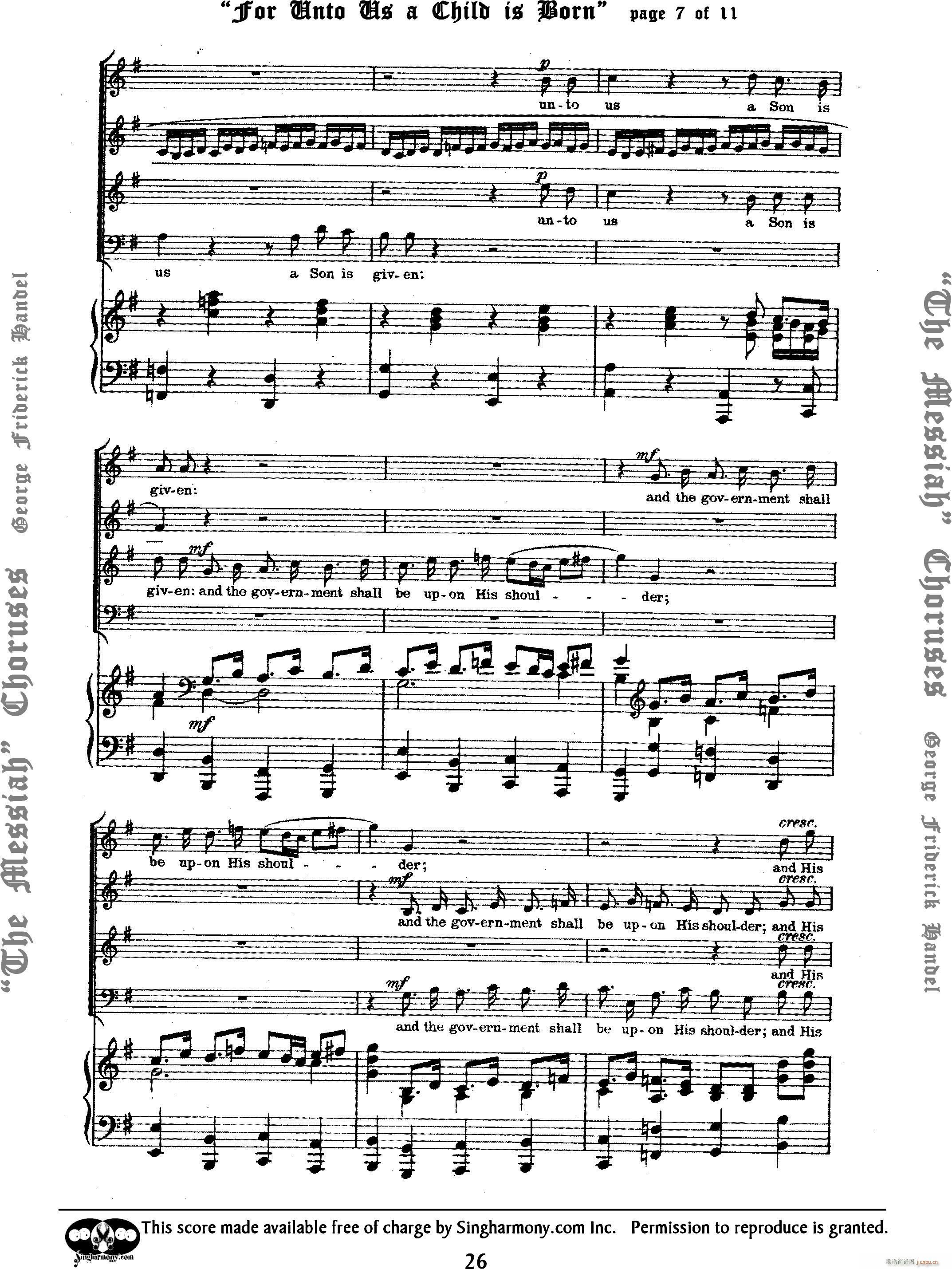 For unto us a Child is born_Handel7