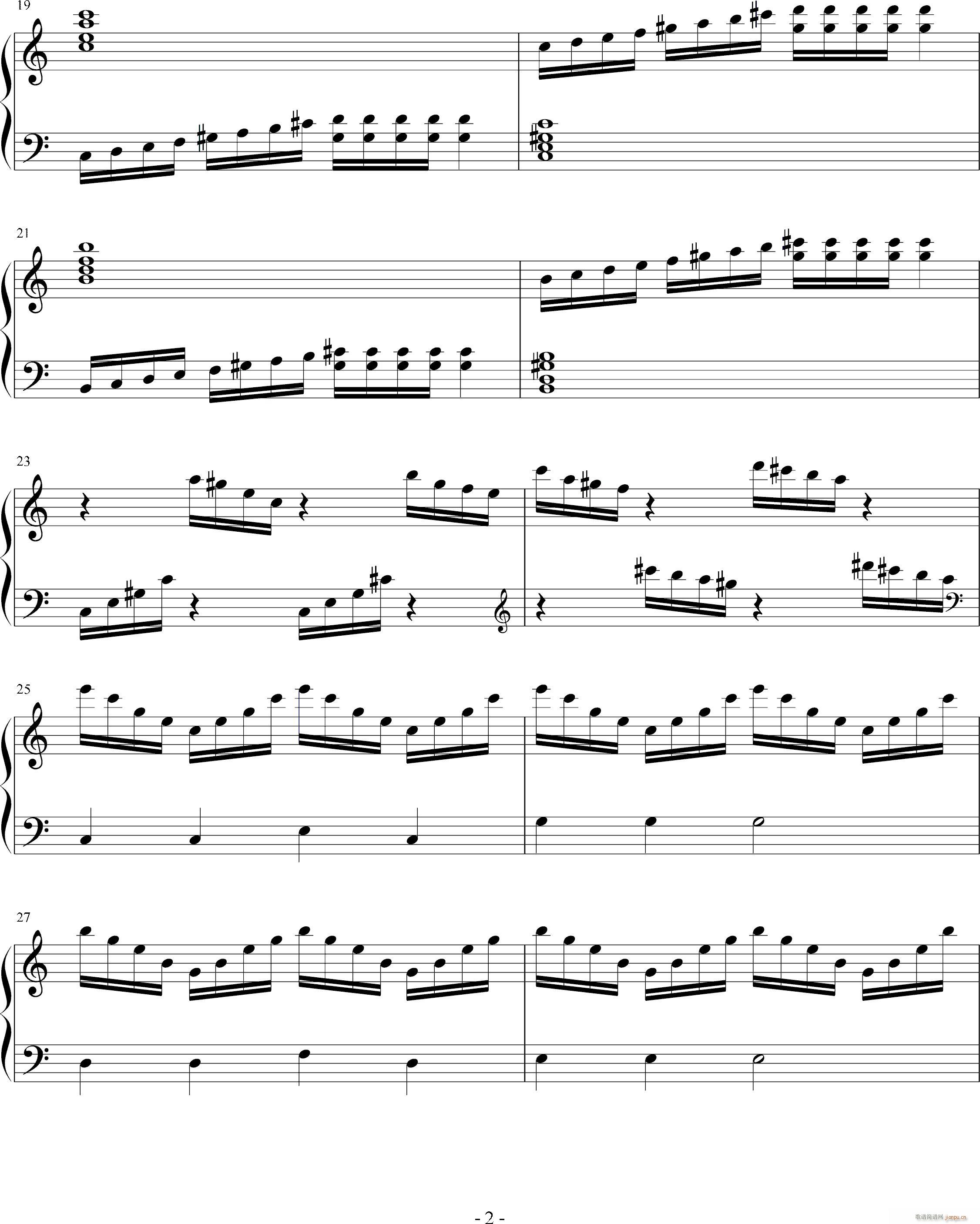 C大调练习曲2号2