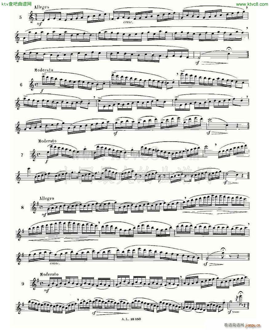 简易音阶练习100首之1 19 moyse 100 studies after cramer2
