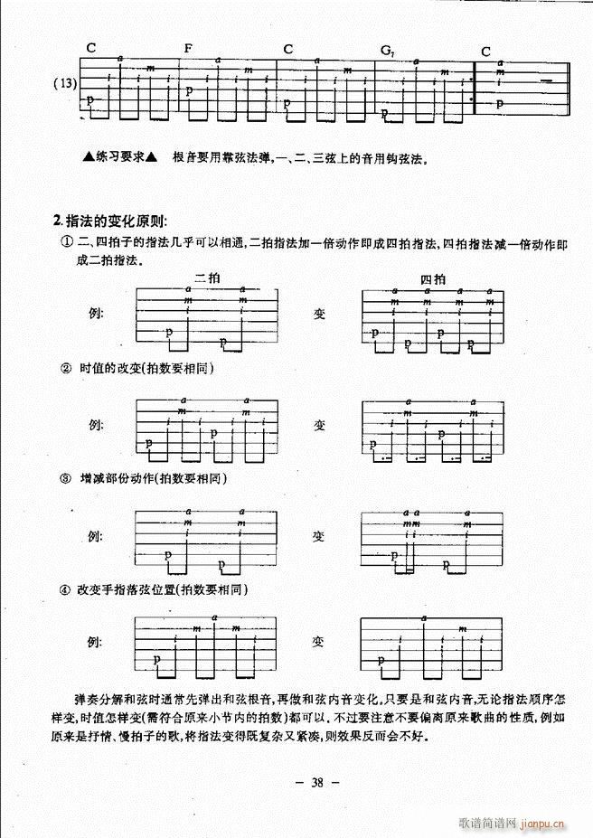 民谣吉他教程 目录前言 1-6043