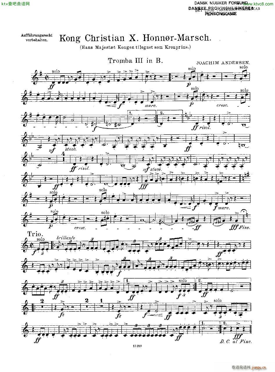 Andersen Kong Christian X Honn rmarsch orch24