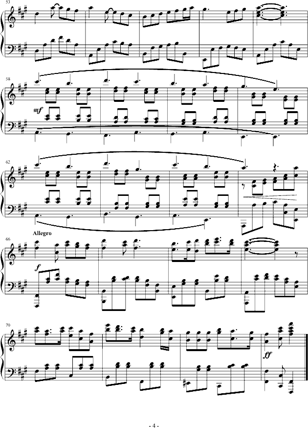 夏夜随想曲-钢琴谱(钢琴曲)-E大调的天空4