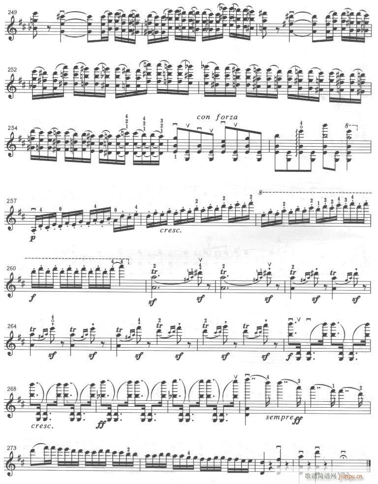 维厄唐《第四协奏曲》(d小调) 第四乐章-提琴6