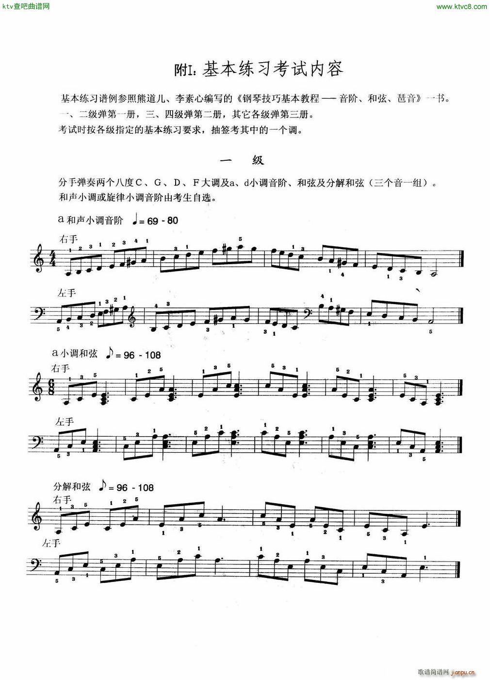 练习考试内容谱1