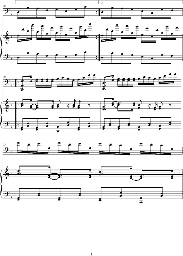 彷徨-钢琴谱(钢琴曲)-音乐作坊3