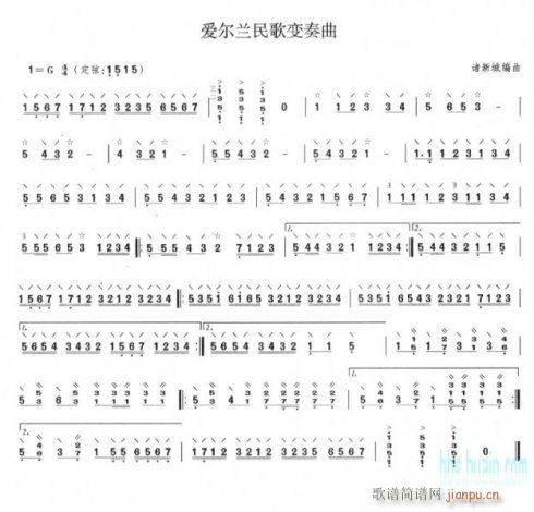 爱尔兰民歌变奏曲-阮1