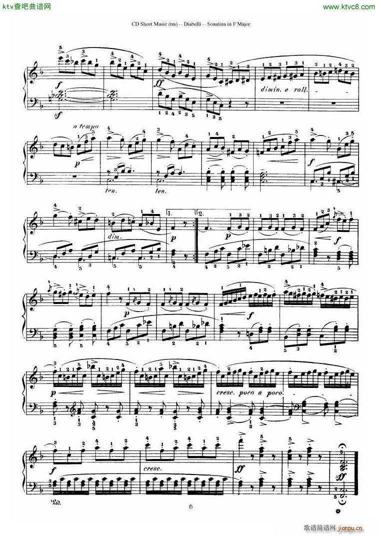 Diabelli Sonatinas Op 151 No 1 4 23P17