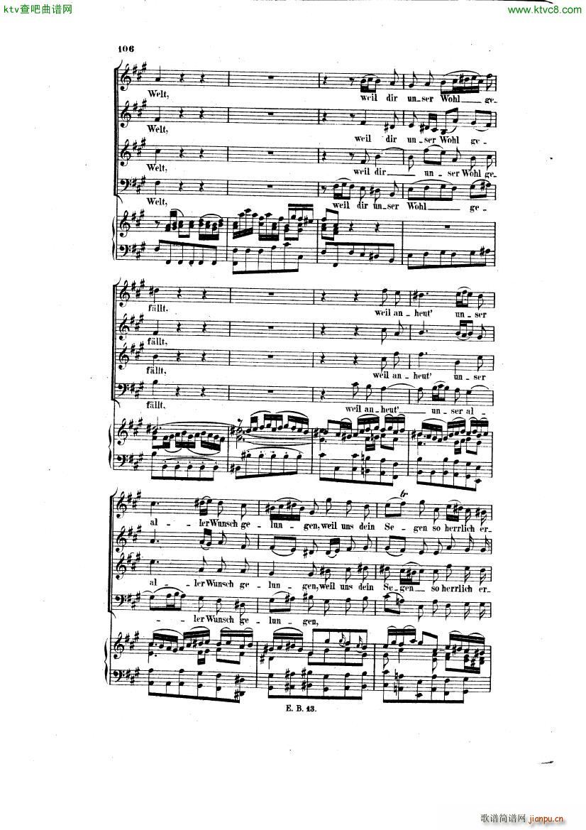 Bach JS BWV 248 Christmas Oratorio No 4310