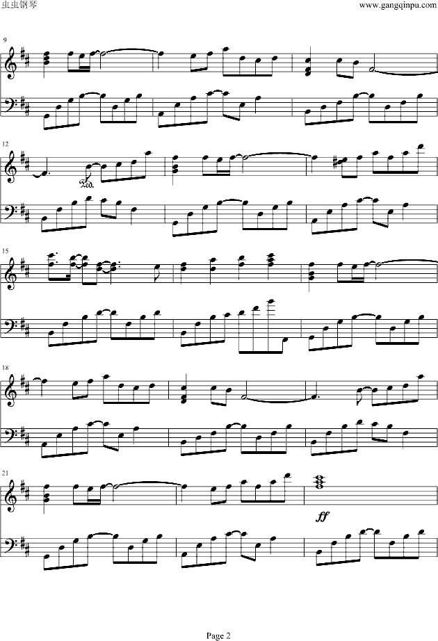 鸟之诗 修正版  ―― princequn-钢琴谱(钢琴曲)-折�跎熘�2