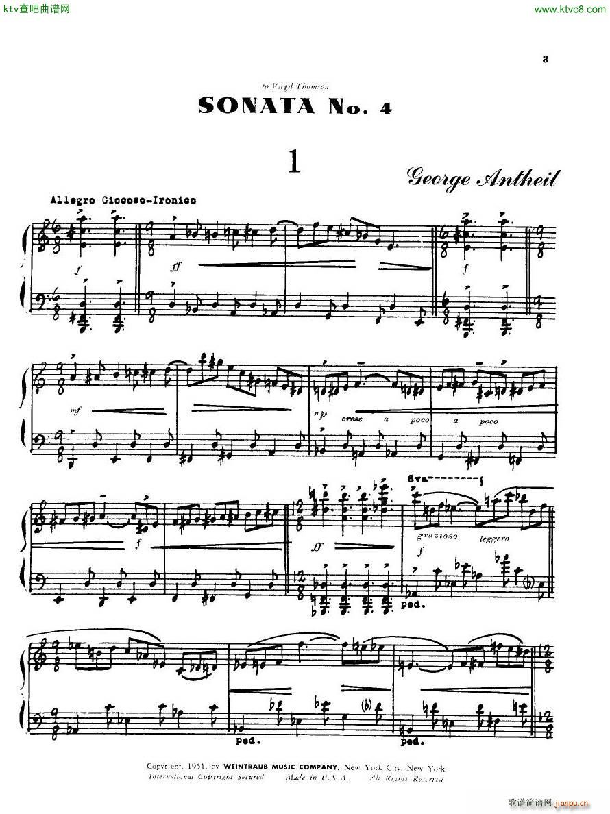 Antheil Piano Sonata No 42