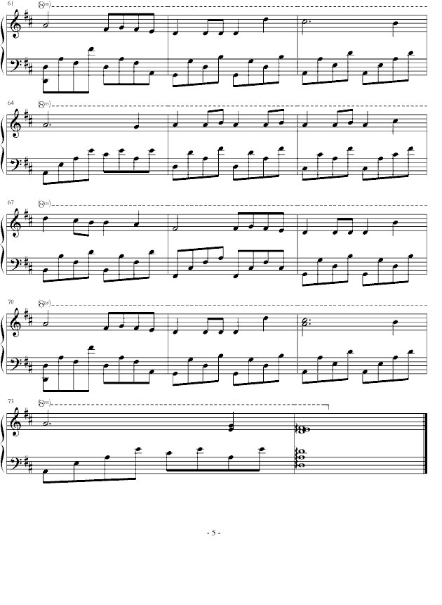 Valder Fields（文武贝钢琴版）-钢琴谱(钢琴曲)-tamas wells5