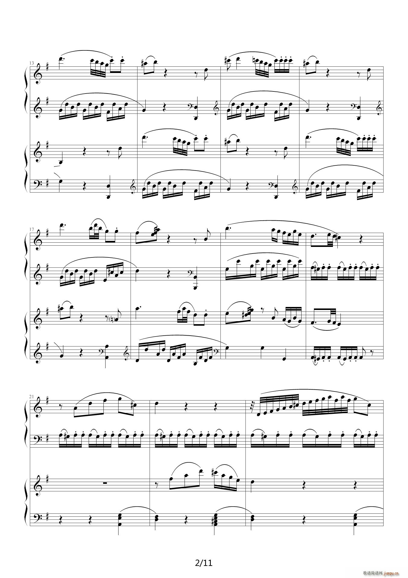 莫扎特D大调双钢琴奏鸣曲K448第二乐章2