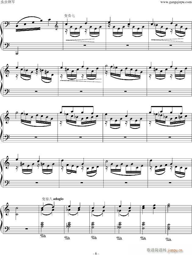 两只老虎钢琴变奏_世界名曲6