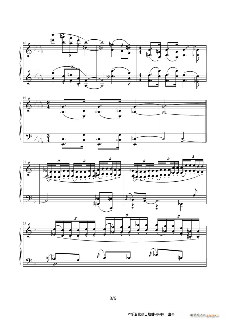 德彪西?六度练习曲3